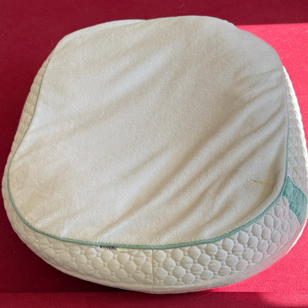 White and Cream baby bath Cushion